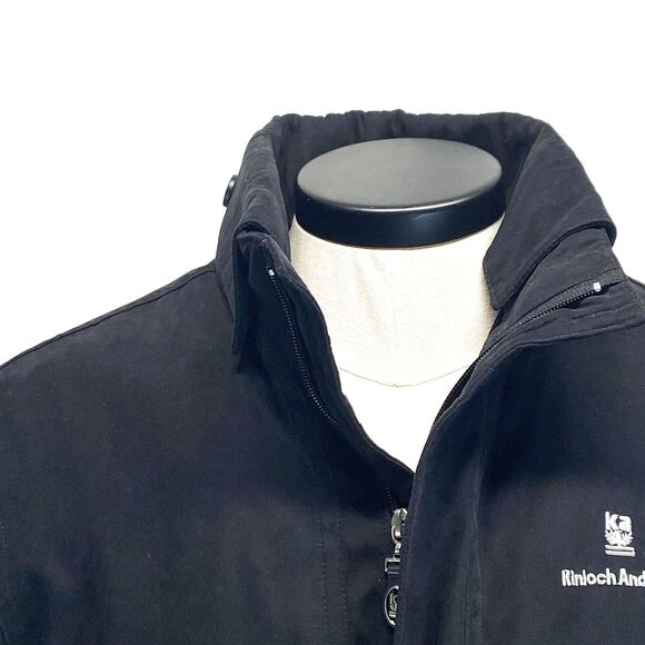 KINLOCH ANDERSON Men's Size Medium Full Zip Lined Utility Jacket Polyester - Picture 2 of 15